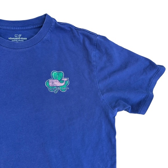 Vineyard Vines T Shirt Youth Short Sleeve Clover Preppy Blue Unisex Extr… - Picture 2 of 11